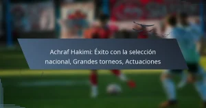 Achraf Hakimi: Éxito con la selección nacional, Grandes torneos, Actuaciones